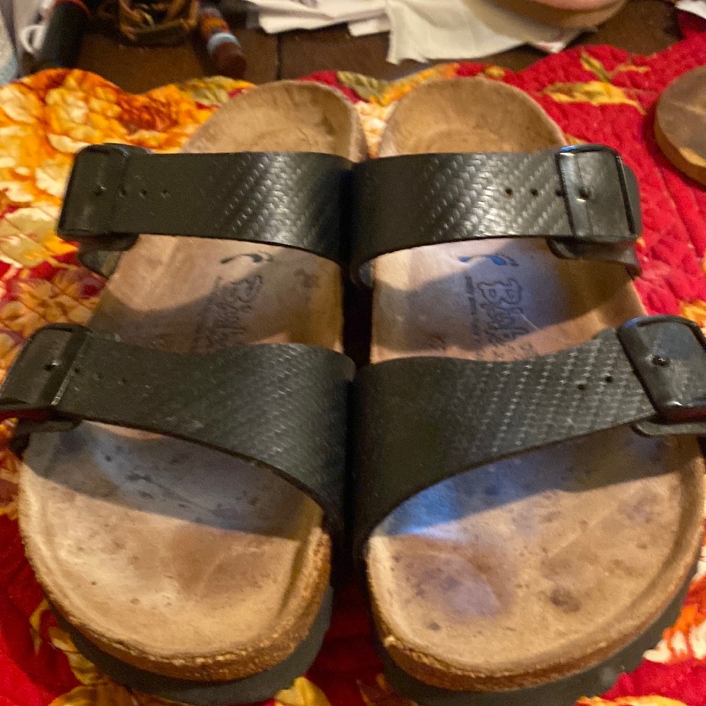 Birkenstock 38/8.5 soft-insoles black